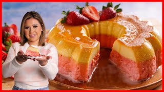 My Most Requested Dessert Ever: TRES LECHES FRESAFLAN so easy and so delicious!  screenshot 3