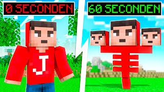 Ik VERANDER Elke 60 SECONDEN In Een ANDERE MOB! (Minecraft)