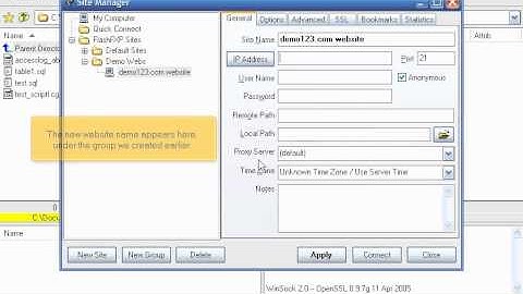 Configuring your website in FlashFXP by VodaHost web hosting