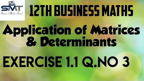12th Business Maths Exercise 1.1 Q.no 3