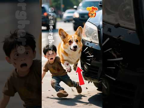 Corgi Hero Saves Bullied Boy | Inspiring Dog Rescue Story #shorts #dog #youtubeshorts #corgi