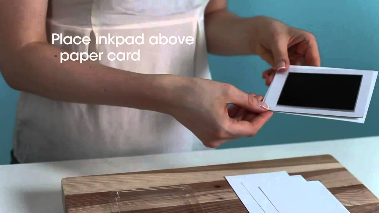 Fod- og håndaftryk - Clean touch inkpad uden brug af maling, gips og blæk.