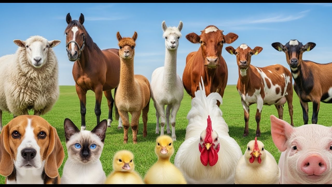 Animal Sounds for Kids: Dog, Cat, Pig, Cow, Goat, Sheep, Chicken, Duck