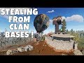 RUST | STEALING LOOT FROM CLAN BASES USING HOT AIR BALLOONS !