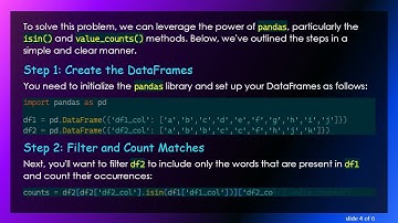 How to Count Words Across DataFrames with pandas in Python