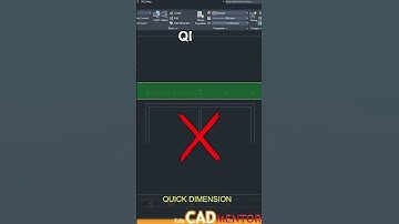 QDIM | QUICK DIMENSION | AutoCAD tutorial for beginners
