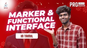 #49 Marker and Functional interface in Java in Tamil