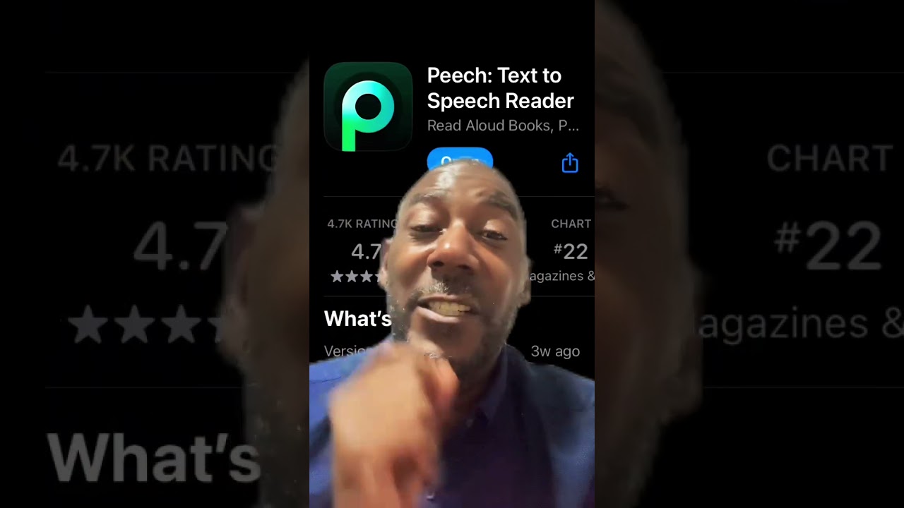 The Peech App is game changer! No more reading long text books, articles, and documents - it reads