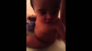 Bath time kaleb !