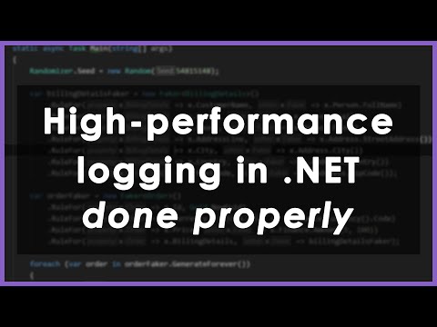 High-performance logging in .NET, the proper way