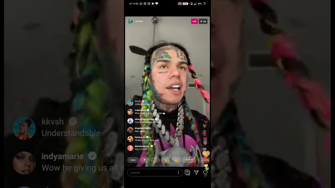 6IX9INE MOST VIEWED LIVE VIDEO ON INSTAGRAM ☠️, 2 MILLION+ VIEWS IN 10 MINUTES
