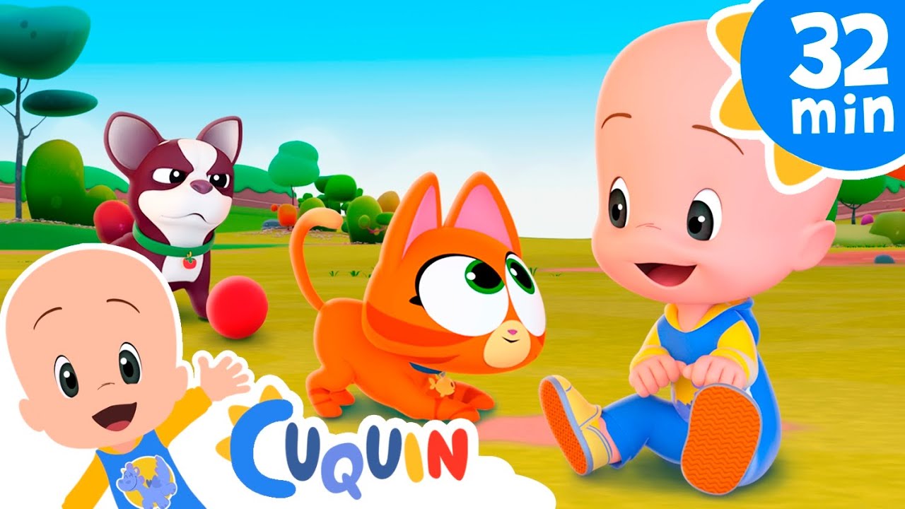 Cuquín juega con una gatita . Cleo y Cuquín en Español.