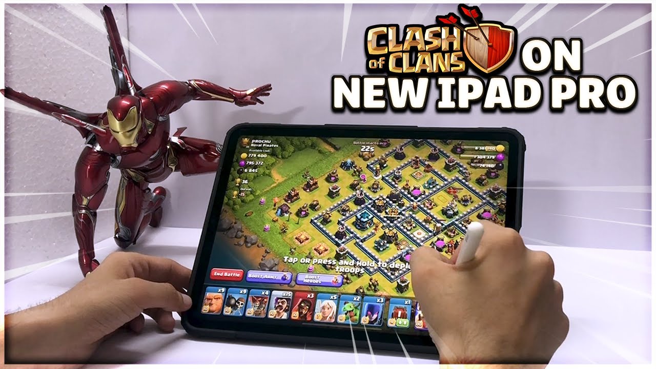 Clash of Clans on New Ipad Pro!! - YouTube