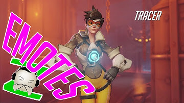 Tracer Emote - OVERWATCH BETA - Gameplay character Emote overview Blizzard Game Beta Key Invite