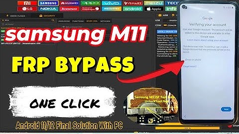 Samsung M11 Frp Bypass | Samsung Galaxy m11 frp bypass Android 11/12  solution with PC Unlock tool