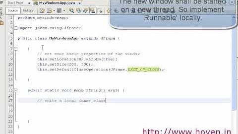 Creating Window with JAVA - Six Month Industrial Training in Chandigarh
