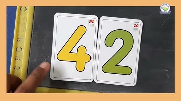 Maths :- How to write and learn number "42" (Jr.Kg :- Priyanka Patel)