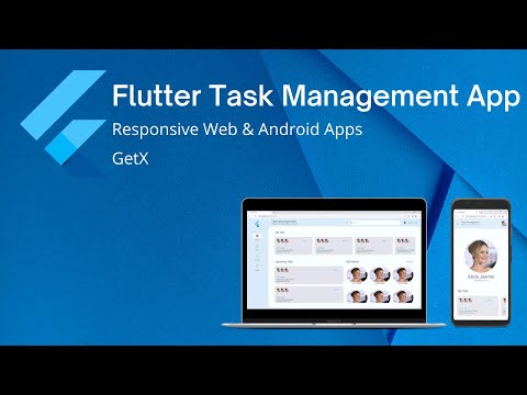 02 Flutter Task Management App | Create Project, Create Responsive Login Page / Screen