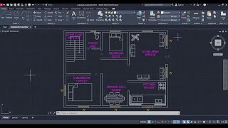 40 X 30 2BHK house plan || East facing || AutoCad drawing for beginners || Autocad 2023