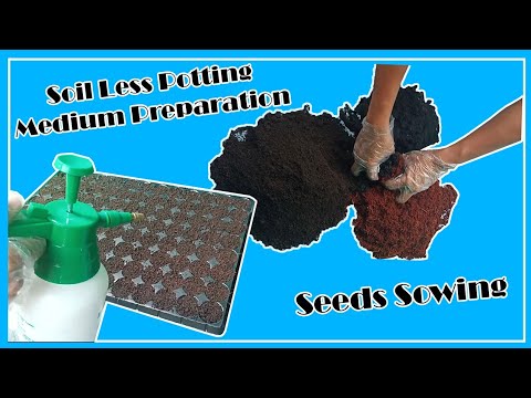 Video: Soilless Potting Mix for Seeds - How To Make Soilless Planting Medium