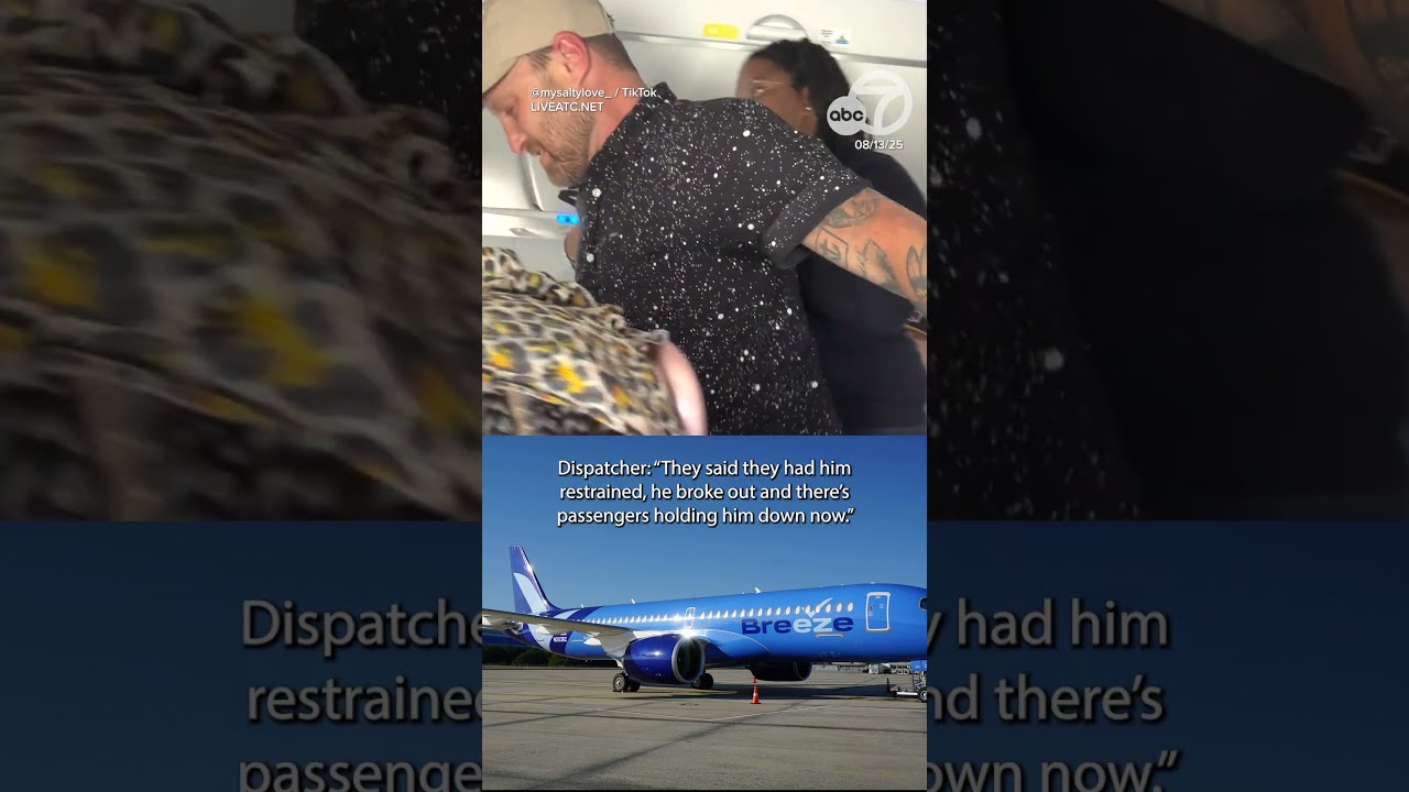 Passenger Helps Flight Attendant Restrain Other Mid