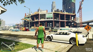 Grand Theft Auto 5 - Construction Accident (Random Events) - Open World Free Roam Gameplay