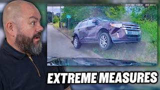 Simple Traffic Stop Leads to 15 PIT Maneuvers REACTION OFFICE BLOKES REACT