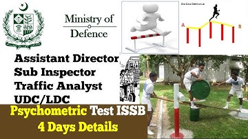 MOD Psychometric 4 Days Schedule ISSB Pattern Sub Inspector Traffic Analyst UDC LDC Technician AD