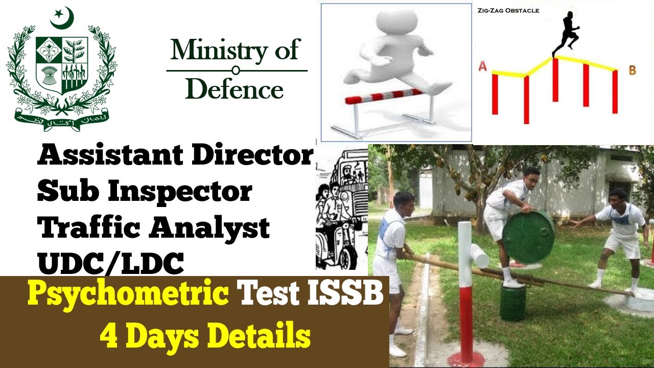 MOD Psychometric 4 Days Schedule ISSB Pattern Sub Inspector Traffic Analyst UDC LDC Technician AD