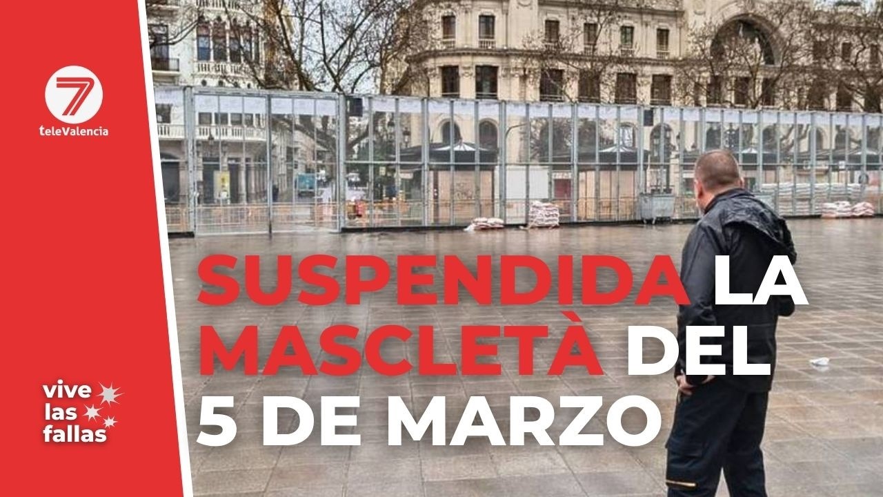 Se suspende la mascletà por el riesgo de tormentas en Valencia