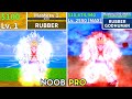 Beating blox fruits as luffy gear 5 rubber noob to pro lvl 1 to max full human v4 awakening