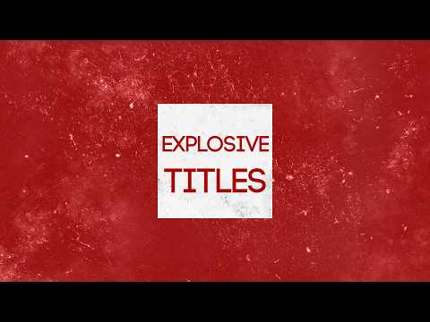 Free Explosive Text animations - Cinematic Full-Screen Text Kit (Ae, Pr, Dr)
