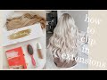 Easiest way to put in clipin hair extensions  glam seamless  fonala product review 