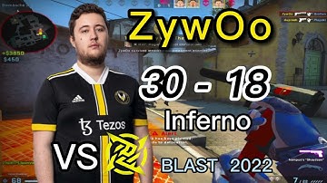 【CS:GO POV 】ZywOo (30-18) VS NiP (Inferno) @ BLAST Premier Fall Groups 2022