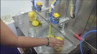 #machine #ghee filler machine # servo pump filler# semiautomaic filler