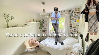 Random outfits and room tour