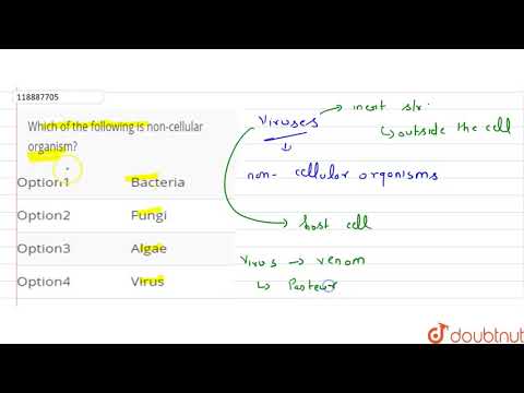 Video: Hvilken af følgende er en ikke-cellulær organisme?