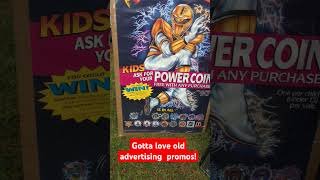 Power Rangers McDonalds Pogs Happy Meal Promo Poster  #mcdonalds #fleamarket #powerrangers