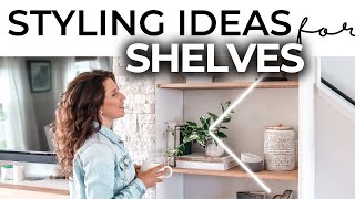 HOW TO STYLE SHELF DECOR | How To Style a Bookshelf & Built In EASILY by Hunner's Designs 44,675 views 2 years ago 7 minutes, 48 seconds