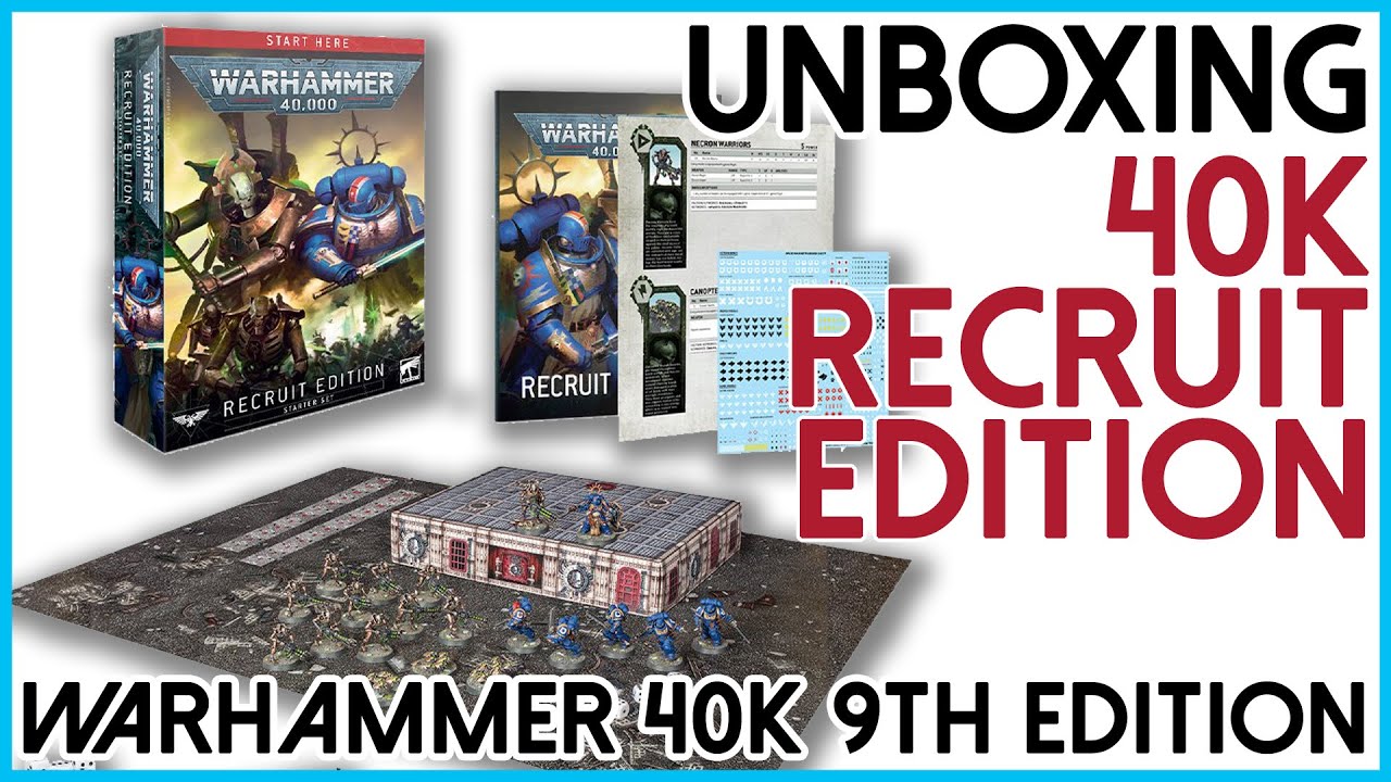 Warhammer 40k Recruit Edition Unboxing - Warhammer 40000 Recruit