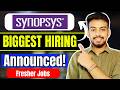 Synopsys, DXC Biggest Hiring Announced ! OFF Campus Drive For 2026, 2025, 2024 Batch | Fresher Jobs