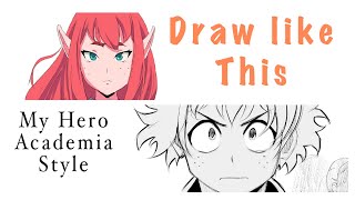 How to DRAW like MY HERO ACADEMIA screenshot 3