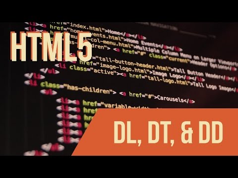 Learn HTML with Keith: DL, DT, and DD