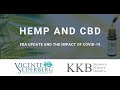 Hemp and CBD: FDA Update and the Impact of COVID-19