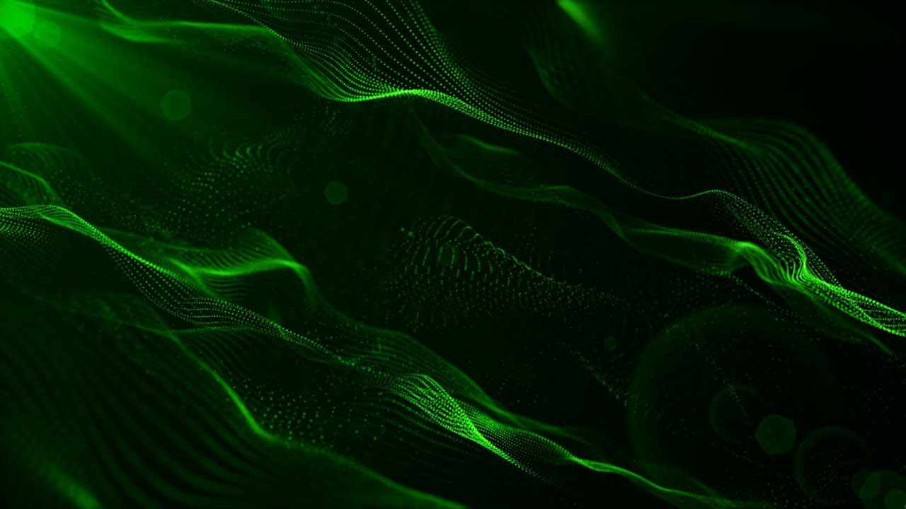 Green Vortex: Hypnotic Waves And Cosmic Energy! 4K (No Audio)