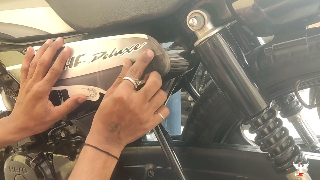 Cd Deluxe old model full kit sticker  apply 😊 BS6 sticker