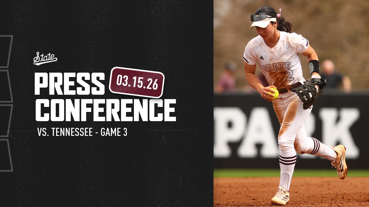 Press Conference vs. Tennessee (Game 3) - 3/15/26 replay thumbnail