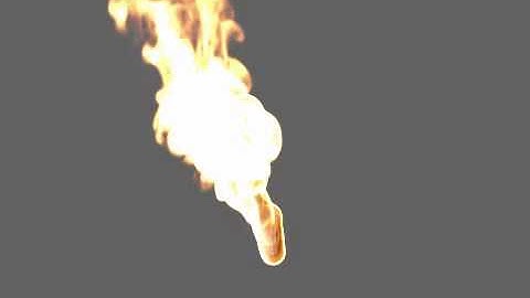 Turbulance Fire test in LightWave 3D