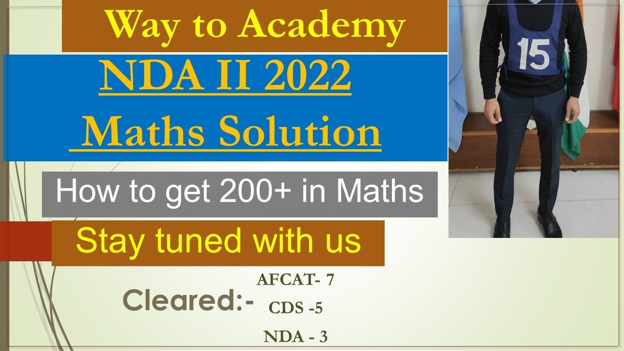 NDA 2022 2 MATHS Solution with tricks Part1