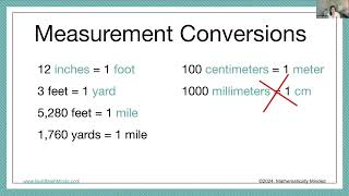 Math Misconceptions around Measurement